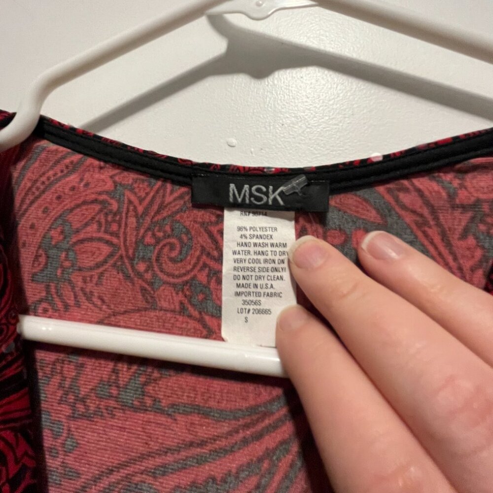 MSK Blouse size small - Picture 2 of 3